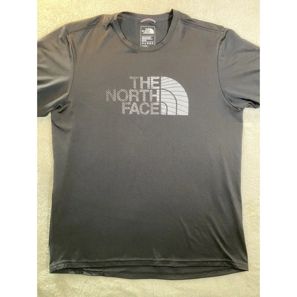 The North Face Shirt Men's SZ M Flashdry Short Sleeve T-Shirt Black